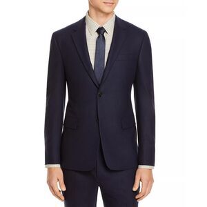 Theory Mens Bowery Stretch Flannel Slim Fit Suit Jacket 42R Eclipse - NWT $695